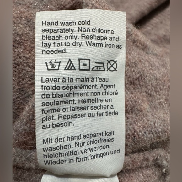 Madewell Lavender Wrap Merino Wool Blend Sweater Womens Size XXS - Picture 8 of 9